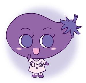 K.PRO (k_pro)さんの野菜の茄子がナース（看護師）服を着ているキャラクター（なす子）への提案