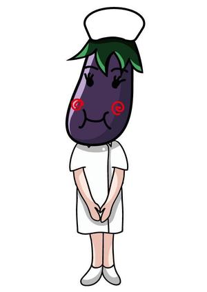 タク ()さんの野菜の茄子がナース（看護師）服を着ているキャラクター（なす子）への提案