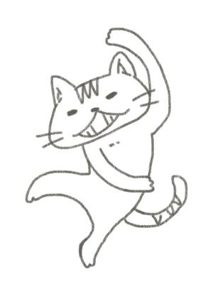 KisekiYu ()さんの2足歩行の猫のイラストへの提案