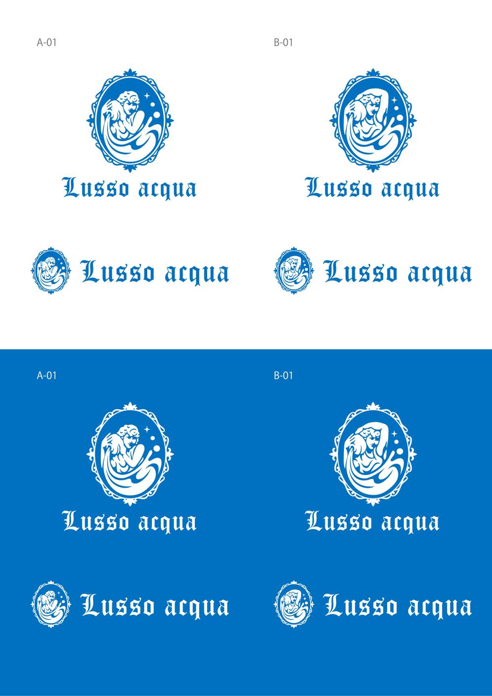 新会社「Lusso acqua」ロゴマーク