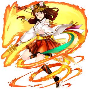 時野みのる (tkn63)さんのゲームに登場するモンスターのイラスト(巫女モンスター)への提案