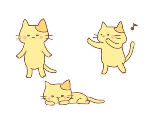 ねね子 (neneko)さんの2足歩行の猫のイラストへの提案