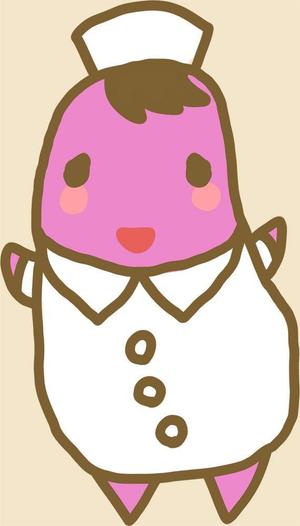 モチュネー (fuwafuwatyan)さんの野菜の茄子がナース（看護師）服を着ているキャラクター（なす子）への提案