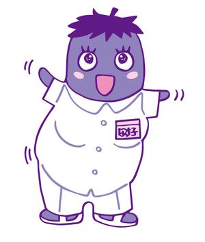 K.PRO (k_pro)さんの野菜の茄子がナース（看護師）服を着ているキャラクター（なす子）への提案