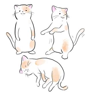 モリシマヒロユキ (HiroyukiMorishima)さんの2足歩行の猫のイラストへの提案