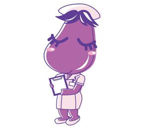 morikana (morikana)さんの野菜の茄子がナース（看護師）服を着ているキャラクター（なす子）への提案
