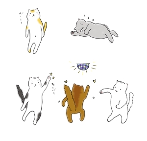 yyama (youkoue78)さんの2足歩行の猫のイラストへの提案
