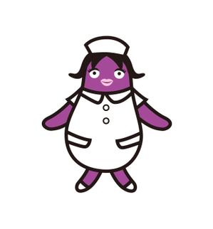 claphandsさんの野菜の茄子がナース（看護師）服を着ているキャラクター（なす子）への提案