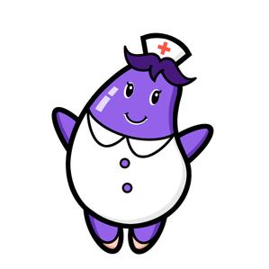 ji-cyan (ji-cyan)さんの野菜の茄子がナース（看護師）服を着ているキャラクター（なす子）への提案