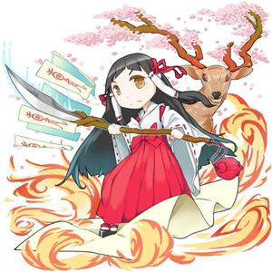 11 ()さんのゲームに登場するモンスターのイラスト(巫女モンスター)への提案