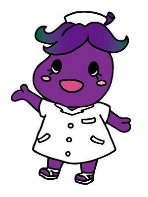 ツキノ (ituki_0862)さんの野菜の茄子がナース（看護師）服を着ているキャラクター（なす子）への提案