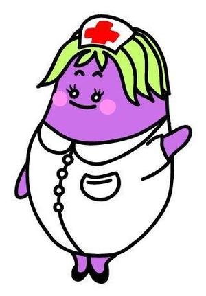Aiken (Aiken)さんの野菜の茄子がナース（看護師）服を着ているキャラクター（なす子）への提案