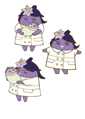 satoko ()さんの野菜の茄子がナース（看護師）服を着ているキャラクター（なす子）への提案