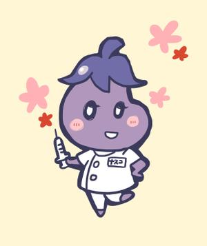 楽天太 (rakutennta)さんの野菜の茄子がナース（看護師）服を着ているキャラクター（なす子）への提案