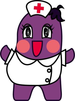 loveinko (loveinko)さんの野菜の茄子がナース（看護師）服を着ているキャラクター（なす子）への提案