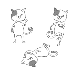 abi_sadaさんの2足歩行の猫のイラストへの提案