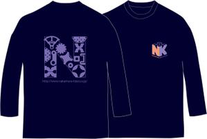 つぶ*りん (tsubu-rin)さんの極厚鋼板を炎で精密に切断するスタッフの作業用Tシャツデザインへの提案