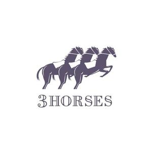 KenichiKashima ()さんの乗馬用品のウエブショップの「３HORSES」のロゴへの提案