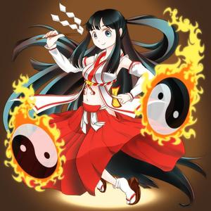teno_tesさんのゲームに登場するモンスターのイラスト(巫女モンスター)への提案