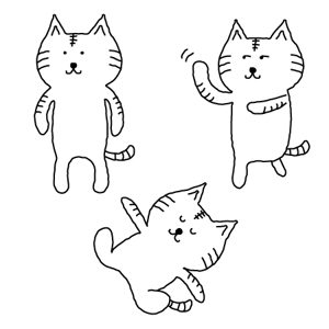 eiasky (skyktm)さんの2足歩行の猫のイラストへの提案