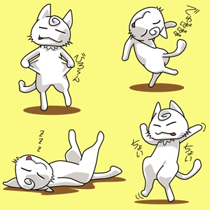 株式会社エルエルパレス／岩気裕司 (elpiy)さんの2足歩行の猫のイラストへの提案