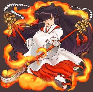 大杉 (oosugi)さんのゲームに登場するモンスターのイラスト(巫女モンスター)への提案
