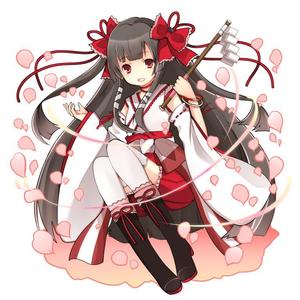 ka7de (ka7de)さんのゲームに登場するモンスターのイラスト(巫女モンスター)への提案