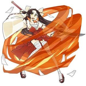 nrr (nrr_kastengarden)さんのゲームに登場するモンスターのイラスト(巫女モンスター)への提案