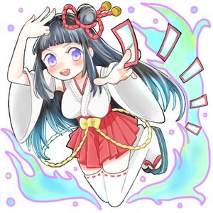 yui (nsk_nks)さんのゲームに登場するモンスターのイラスト(巫女モンスター)への提案