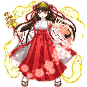 芭村まゆ ()さんのゲームに登場するモンスターのイラスト(巫女モンスター)への提案