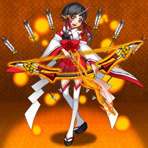雨竜 大 ()さんのゲームに登場するモンスターのイラスト(巫女モンスター)への提案