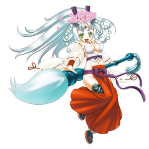 hibinon ()さんのゲームに登場するモンスターのイラスト(巫女モンスター)への提案