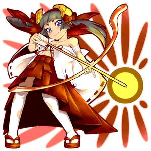 ituki (ituki104)さんのゲームに登場するモンスターのイラスト(巫女モンスター)への提案