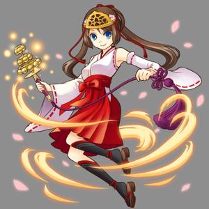 小咲さと (kosaki)さんのゲームに登場するモンスターのイラスト(巫女モンスター)への提案