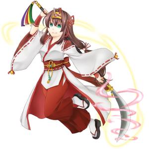 羽鳥 (neetking)さんのゲームに登場するモンスターのイラスト(巫女モンスター)への提案