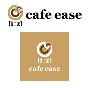 FISHERMAN (FISHERMAN)さんのカフェ「cafe ease」のロゴへの提案