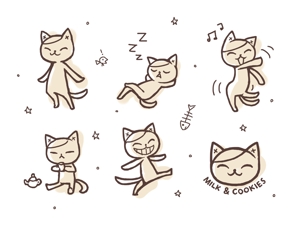 Nilsen (Akiko0816)さんの2足歩行の猫のイラストへの提案