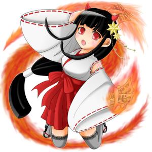 nemu ()さんのゲームに登場するモンスターのイラスト(巫女モンスター)への提案