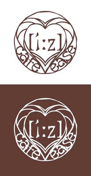 morikana (morikana)さんのカフェ「cafe ease」のロゴへの提案