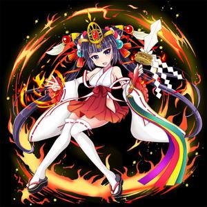 てりむく (terimuku96)さんのゲームに登場するモンスターのイラスト(巫女モンスター)への提案