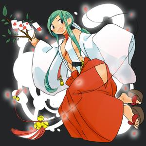 まい (tmaor)さんのゲームに登場するモンスターのイラスト(巫女モンスター)への提案