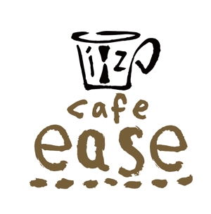 てがきや (tegakiya)さんのカフェ「cafe ease」のロゴへの提案
