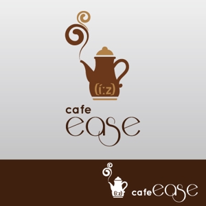 【活動休止中】karinworks (karinworks)さんのカフェ「cafe ease」のロゴへの提案