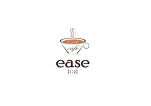 HIRO ()さんのカフェ「cafe ease」のロゴへの提案