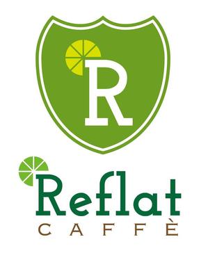 ZOO_incさんのフレッシュジュースの「Reflat caffe」カフェのロゴへの提案