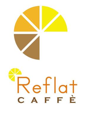 ZOO_incさんのフレッシュジュースの「Reflat caffe」カフェのロゴへの提案