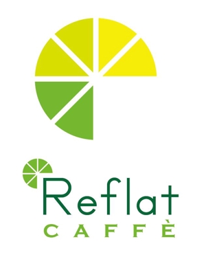 ZOO_incさんのフレッシュジュースの「Reflat caffe」カフェのロゴへの提案