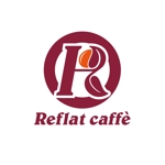 アトリエジアノ (ziano)さんのフレッシュジュースの「Reflat caffe」カフェのロゴへの提案