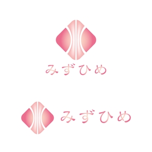 Rosetta (aoomae1588)さんの化粧品　通販会社「みずひめ」のロゴへの提案
