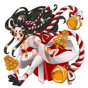 red_a (red_a)さんのゲームに登場するモンスターのイラスト(巫女モンスター)への提案